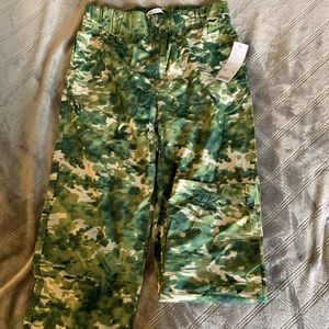 Urban Outfitters Jace Poplin Cropped Zip Pant